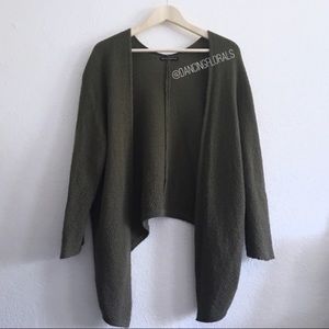 Brandy Melville Caroline olive green cardigan